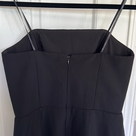 WAYF the Mills Strapless Bonded Bodice Column Gown Dress Maxi Long Thigh Slit - Picture 7 of 7